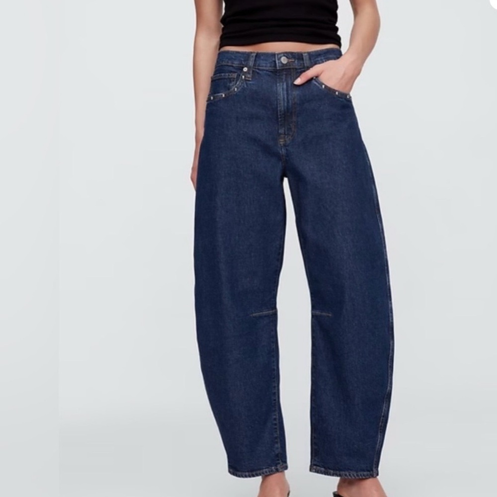 GAP Women's Boyfriend Jeans - Dark Blue